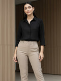 Women 3/4Th sleeve Spread Collar Shirts