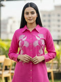 Women 3/4Th sleeve shirt collar Shirts