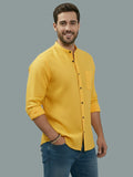 Vida Loca Full Sleeve Chinese collar Cotton Slim Shirt For men and Boys.