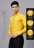 Men's Cotton Blend Slim Fit Formal Shirt