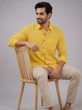 Men's White Self-Design Pure Cotton Straight Kurta | Mandarin Collar | Full Sleev