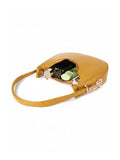 Women’s Stylish PU Leather Hobo Shoulder Bag | Elegant Mustard Yellow Handbag