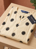 Women’s Lemon Pure Cotton Butterfly Printed Casual Kurti Top